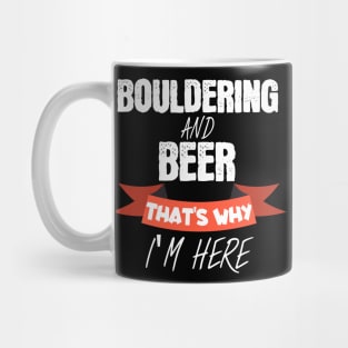 Bouldering and beer Mug